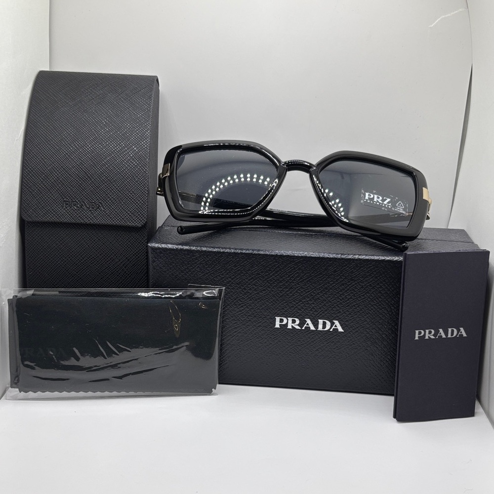 Prada Women's Sunglasses in Black SPR09W 5420 1AB-5Z1 140 3P Black